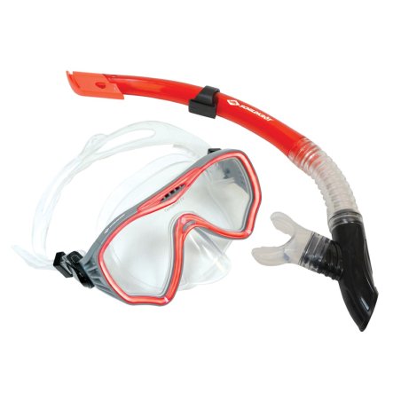Schildkröt Funsports 940012 masque de plongée Noir, Rouge, Transparent Adulte