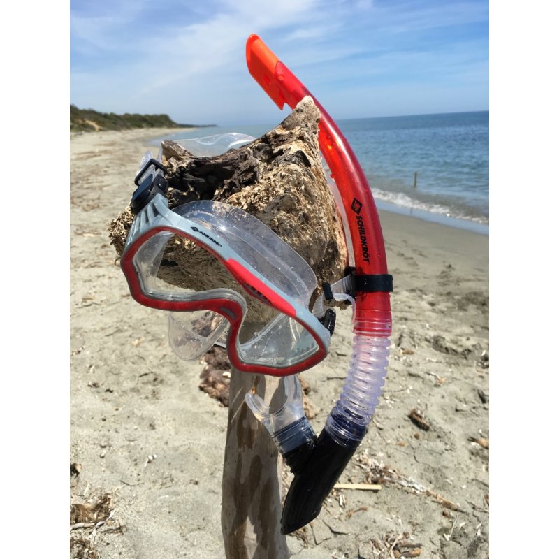 Schildkröt Funsports 940012 masque de plongée Noir, Rouge, Transparent Adulte