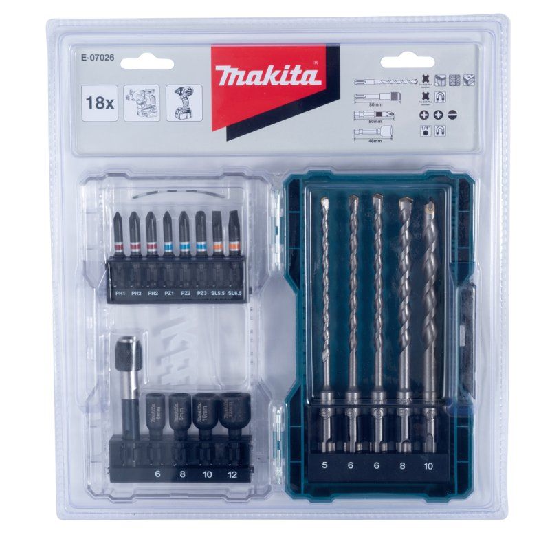 Accessory set 18pcs E-07026 MAKITA