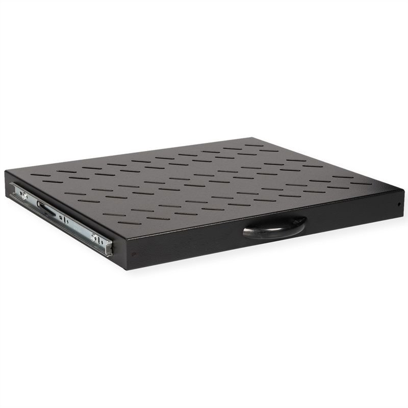 ROLINE 19" Etagère 1U extractible 350P 25 kg noir