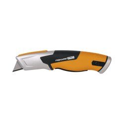 Fiskars 1062938 couteau à lame rétractable Noir, Orange Couteau rasoir