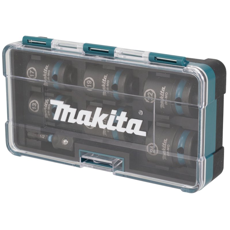 Makita E-16592 Douille à choc Ensemble de douilles à choc Noir, Bleu