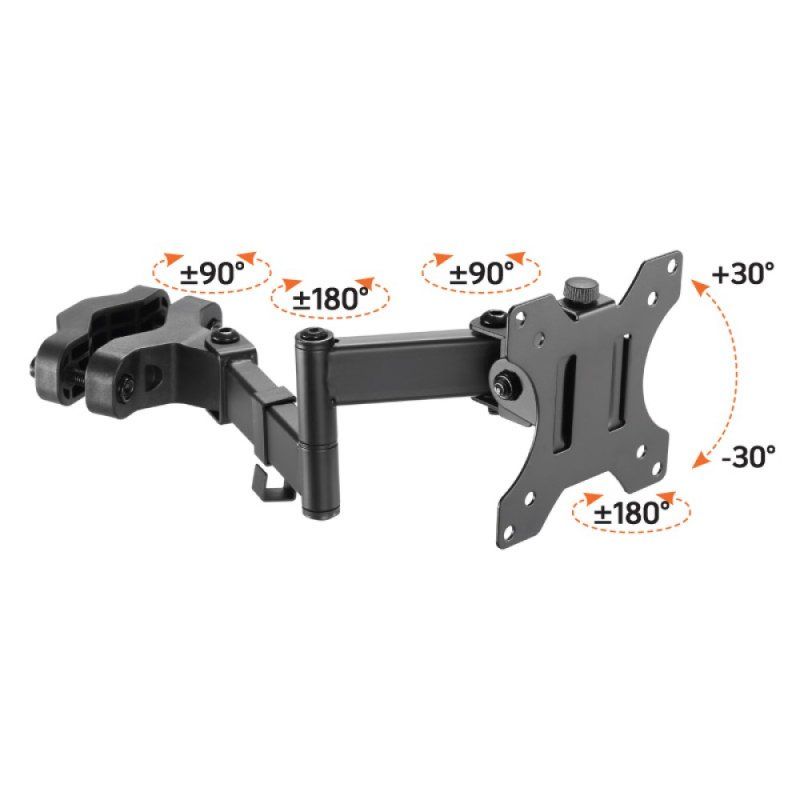 Techly ICA-LCD 110BK support pour téléviseur 81,3 cm (32") Noir
