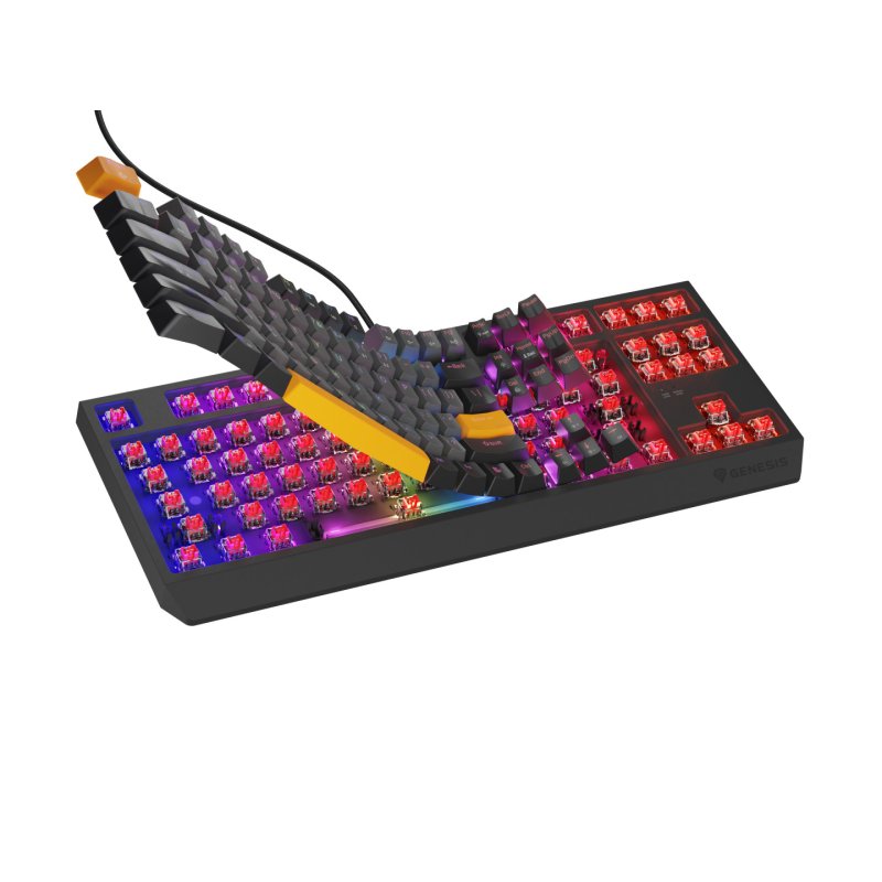 THOR 230 | Mechanical Gaming Keyboard | Wired | US | Anchor Gray Negative | USB Type-A | Outemu Red