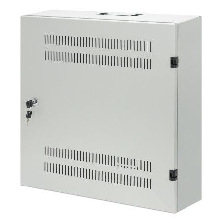 Low Profile Wall Mounted Cabinet 4U 2U Rack 19 Grey