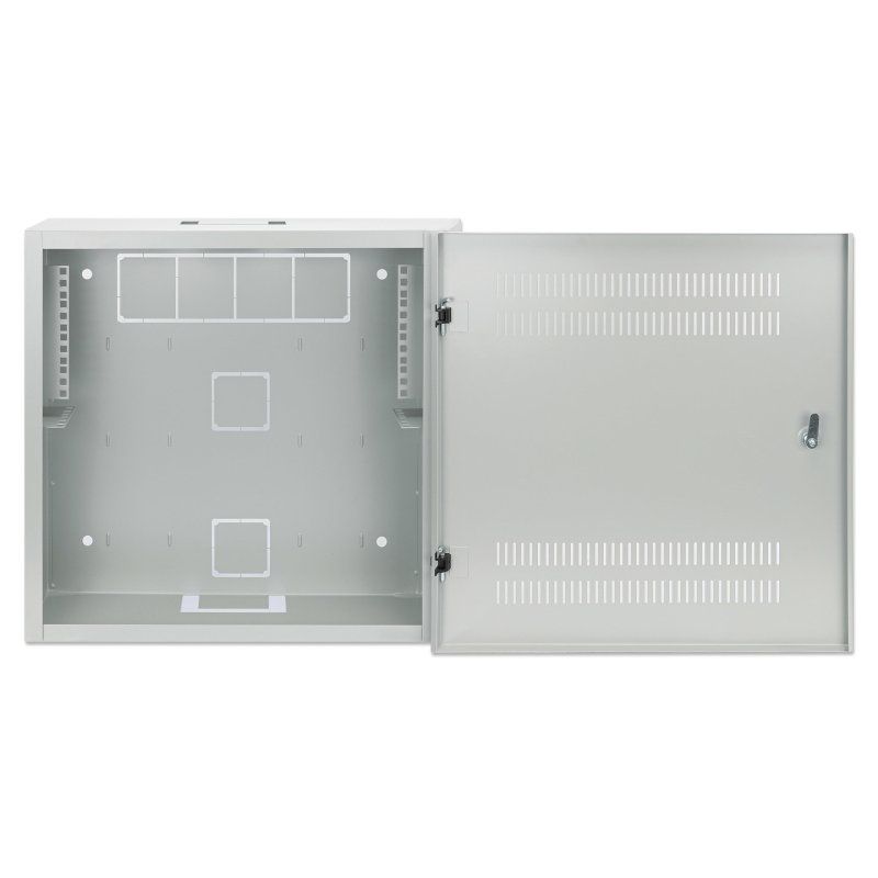 Low Profile Wall Mounted Cabinet 4U 2U Rack 19 Grey