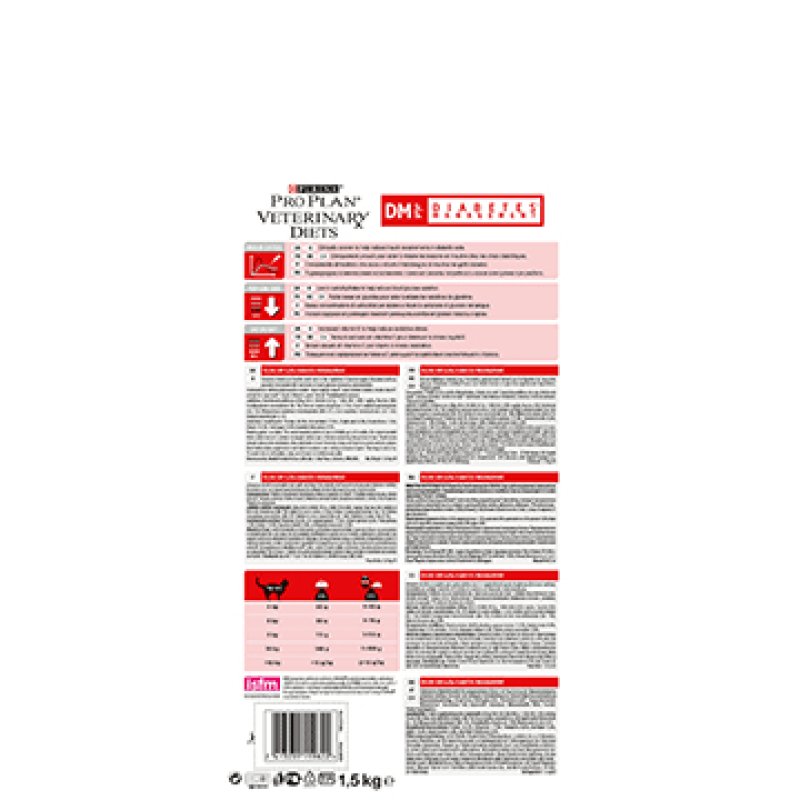 PURINA Pro Plan Veterinary Diets Feline DM St/Ox Diabetes Management - dry cat food - 1 5kg