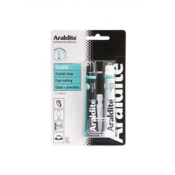 ARALDITE Crystal - Tube 15ml x2 Colle double composants (transparente)