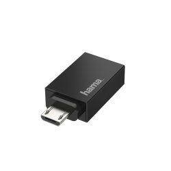 Hama 00200307 changeur de genre de câble Micro-USB USB Type-A Noir