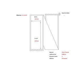 Capture CA-LB3045 printer label White