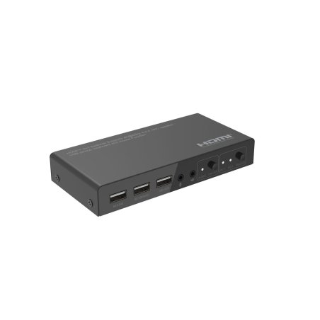 Microconnect MC-HDMIKVM0201-4K commutateur écran, clavier et souris Noir