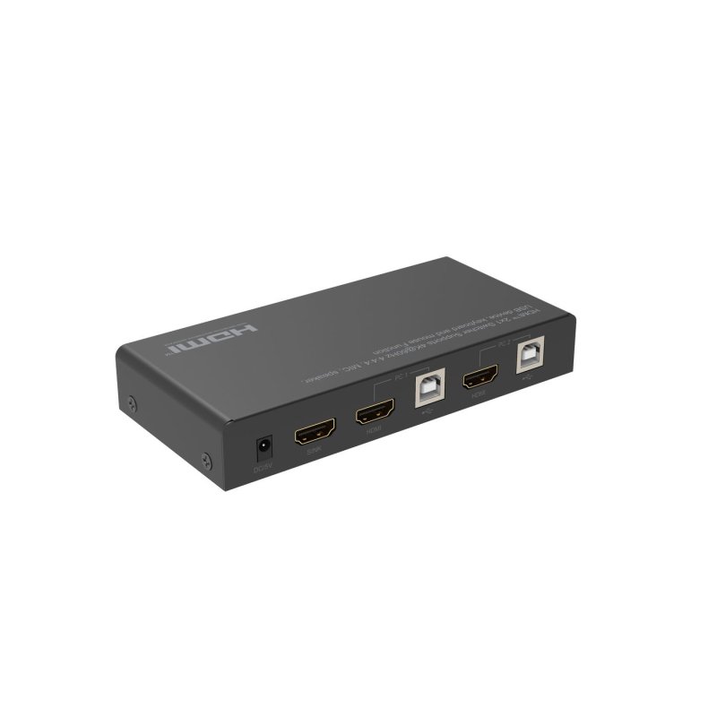 Microconnect MC-HDMIKVM0201-4K commutateur écran, clavier et souris Noir