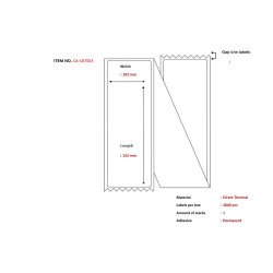Ship-label 102 x 152mm,