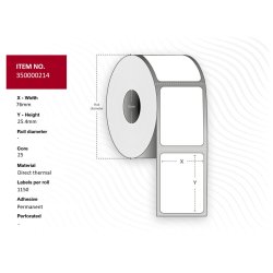 Capture 35000214 printer label White