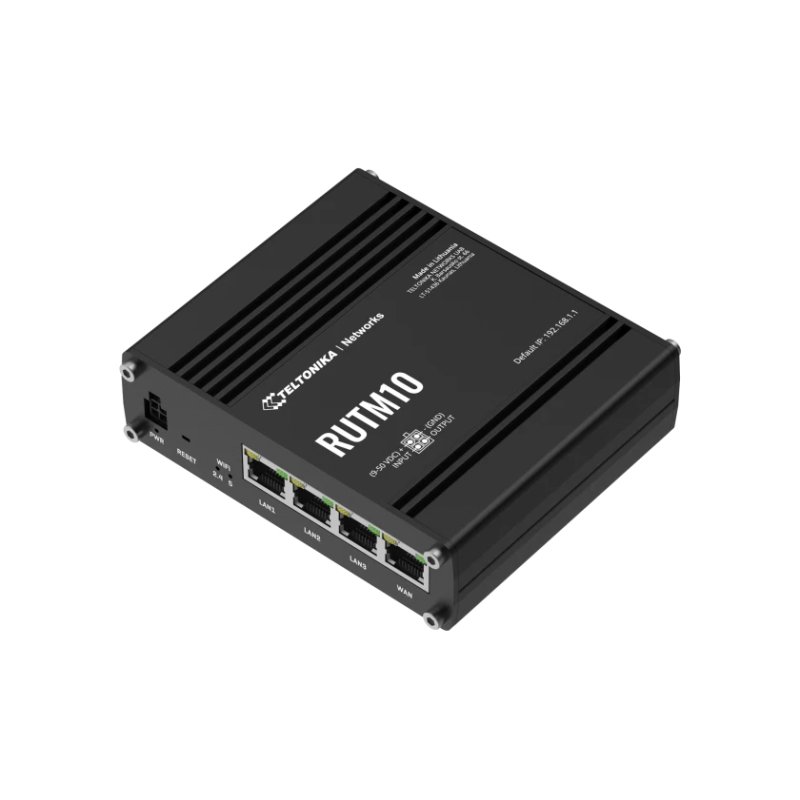 Teltonika RUTM10 routeur sans fil Gigabit Ethernet Bi-bande (2,4 GHz / 5 GHz) Noir