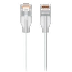Ubiquiti UACC-Cable-Patch-EL-8M-W câble de réseau Translucide, Blanc Cat6