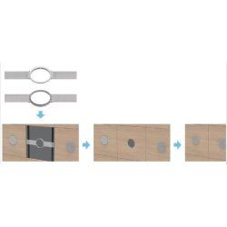 Vivolink VLSPMTC-MOUNT speaker mount Ceiling Metal Silver