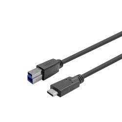 Vivolink PROUSBCBMM12.5 USB cable USB 3.2 Gen 1 (3.1 Gen 1) 12.5 m USB C USB B Black