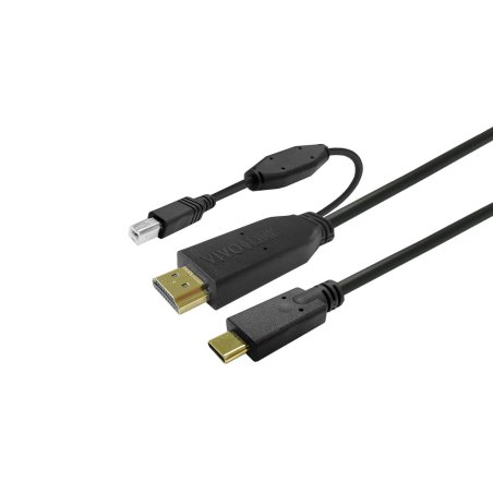 Vivolink PROUSBCHDMIUSBB7.5 USB cable USB 3.2 Gen 1 (3.1 Gen 1) 7.5 m USB C Black