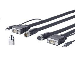 Vivolink PROVGASCW10 câble VGA 10 m VGA (D-Sub) Noir