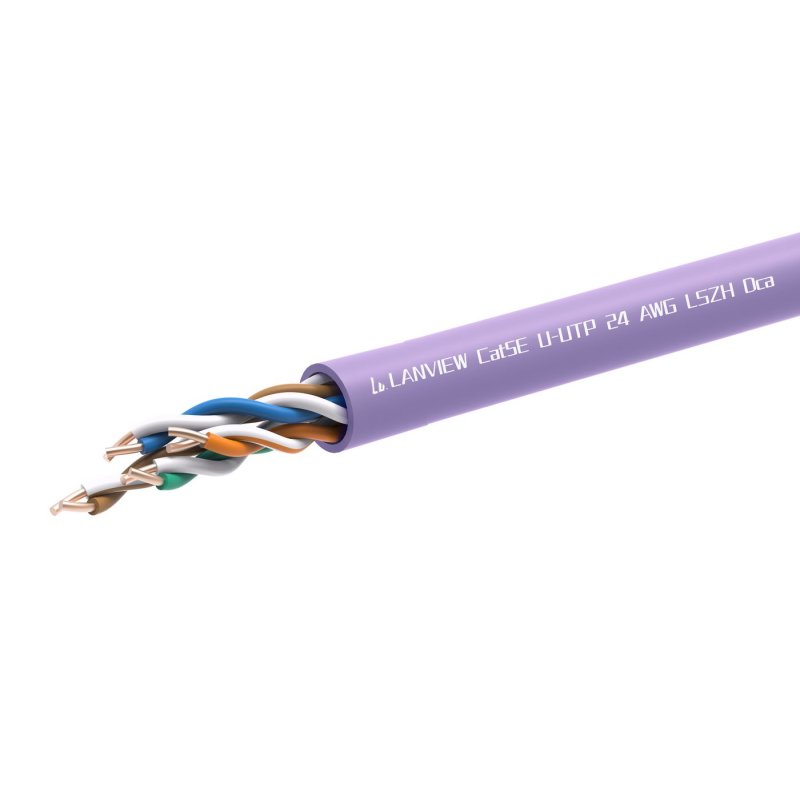 Lanview LVN122152 networking cable Purple 305 m Cat5e