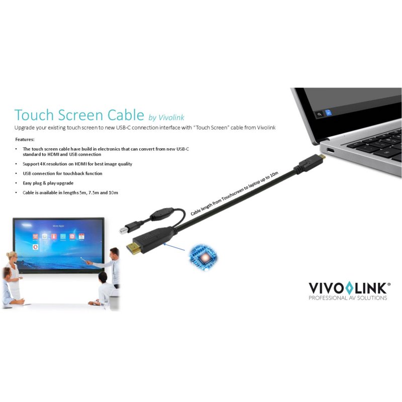 Touchscreen Cable 3m Black