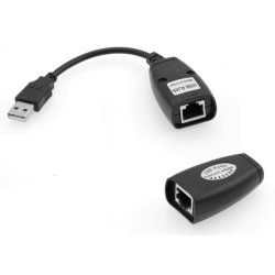 Microconnect USBEXT60M prolongateur réseau Émetteur et récepteur réseau Noir