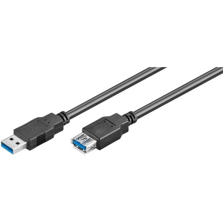 Microconnect USB3.0AAF3B USB cable USB 3.2 Gen 1 (3.1 Gen 1) 3 m USB A Black