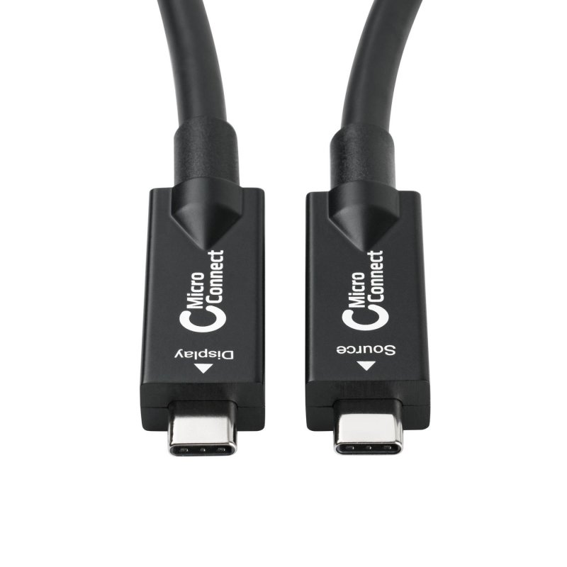 Microconnect USB3.2CC12OP câble USB USB 3.2 Gen 2 (3.1 Gen 2) 12,5 m USB C Noir