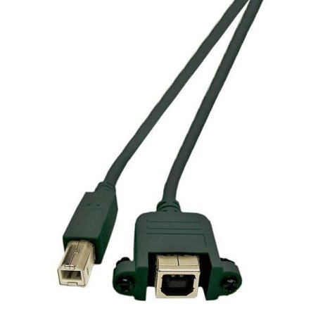 Microconnect USBABF1PANEL2 câble USB USB 2.0 1,8 m USB A USB B Noir