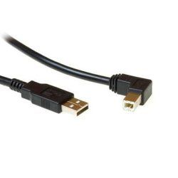 Microconnect USBAB2ANGLED2 câble USB USB 2.0 1,8 m USB A USB B Noir