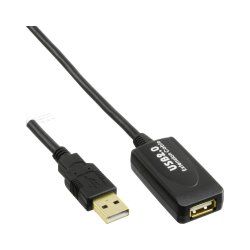 InLine 34613I câble USB USB 2.0 20 m USB A Noir
