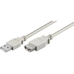 Microconnect USBAAF1 USB cable USB 2.0 1 m USB A Grey