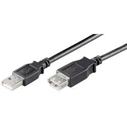 Microconnect USBAAF01B USB cable USB 2.0 0.1 m USB A Black