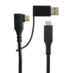 Microconnect USB3.1CC1MDE câble USB USB 3.2 Gen 1 (3.1 Gen 1) 1 m USB C Noir