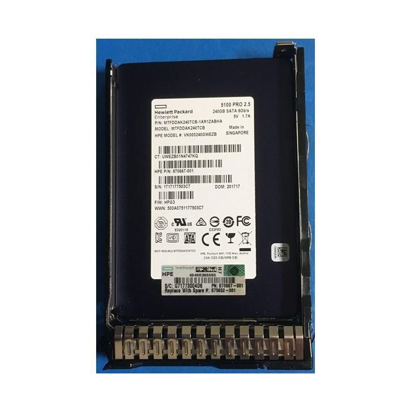 SSD 240GB SFF SATA RI DS SC