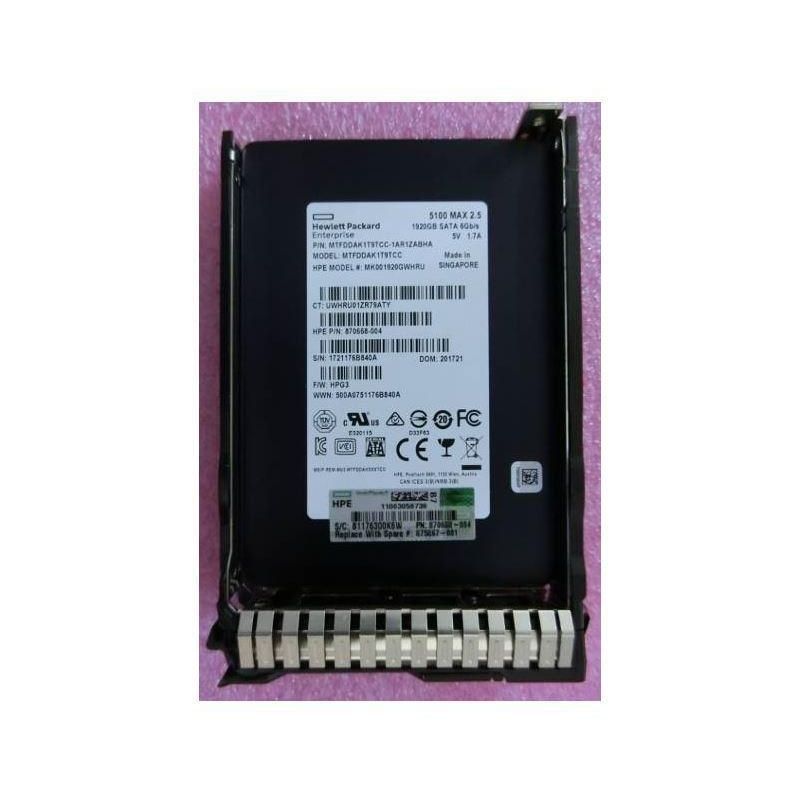 SSD 1.92TB 6G SATA MU SFF