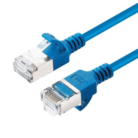 Microconnect V-FTP6A0025B-SLIM networking cable Blue 0.25 m Cat6a U/FTP (STP)