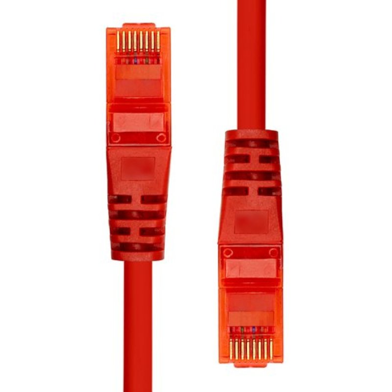 ProXtend CAT6 U/UTP CCA PVC Ethernet Cable Red 3M