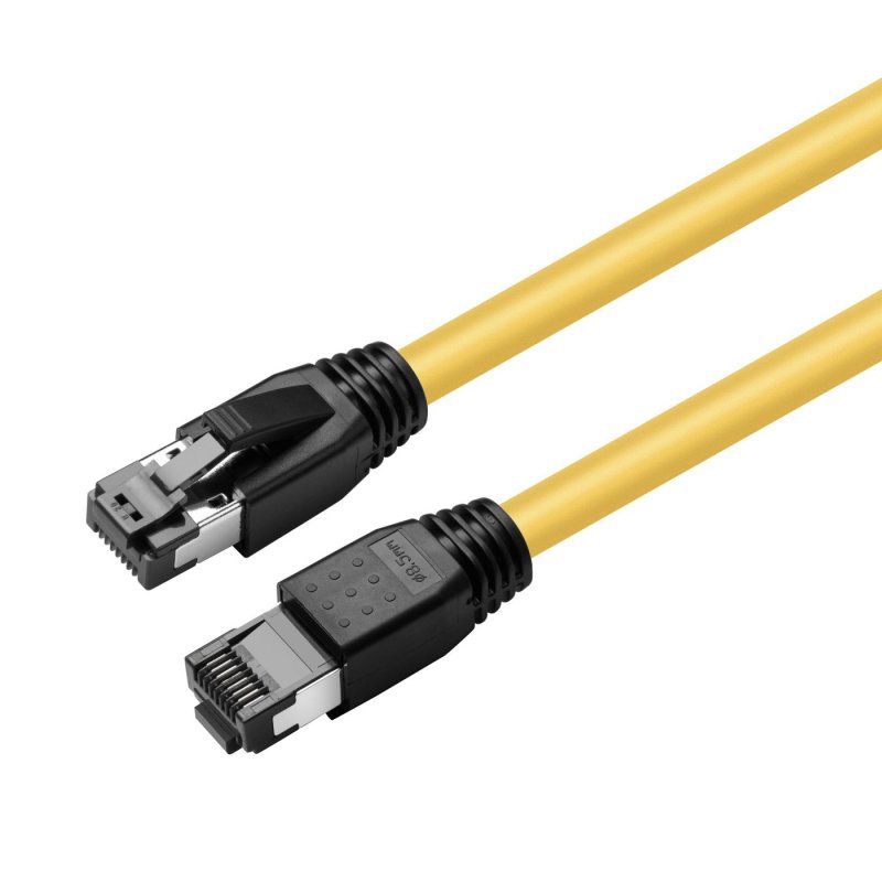 Microconnect MC-SFTP80025Y câble de réseau Jaune 0,25 m Cat8.1 S/FTP (S-STP)