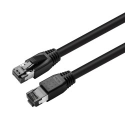 CAT8.1 S/FTP 0,25m Black LSZH