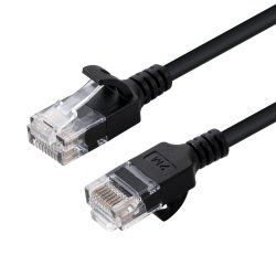 Microconnect V-UTP6A02S-SLIM câble de réseau Noir 2 m Cat6a U/UTP (UTP)