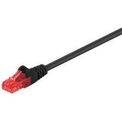U/UTP CAT6 1M Black PVC