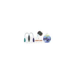 Microconnect USBA2PS2 câble PS/2 0,3 m 2x 6-p Mini-DIN USB A Gris