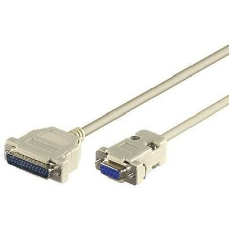 Microconnect IBM029-2 serial cable Grey 1.8 m DB25 DB9