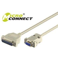 Microconnect IBM029 serial cable Grey 3 m DB-9 DB-25