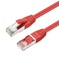 Microconnect MC-SFTP6A01R câble de réseau Rouge 1 m Cat6a S/FTP (S-STP)