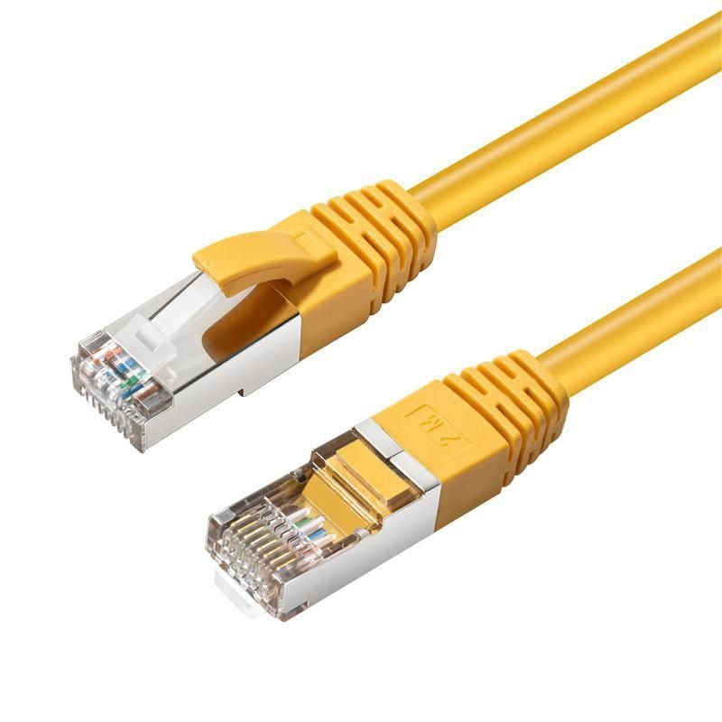 S/FTP CAT6 0.25m Yellow LSZH