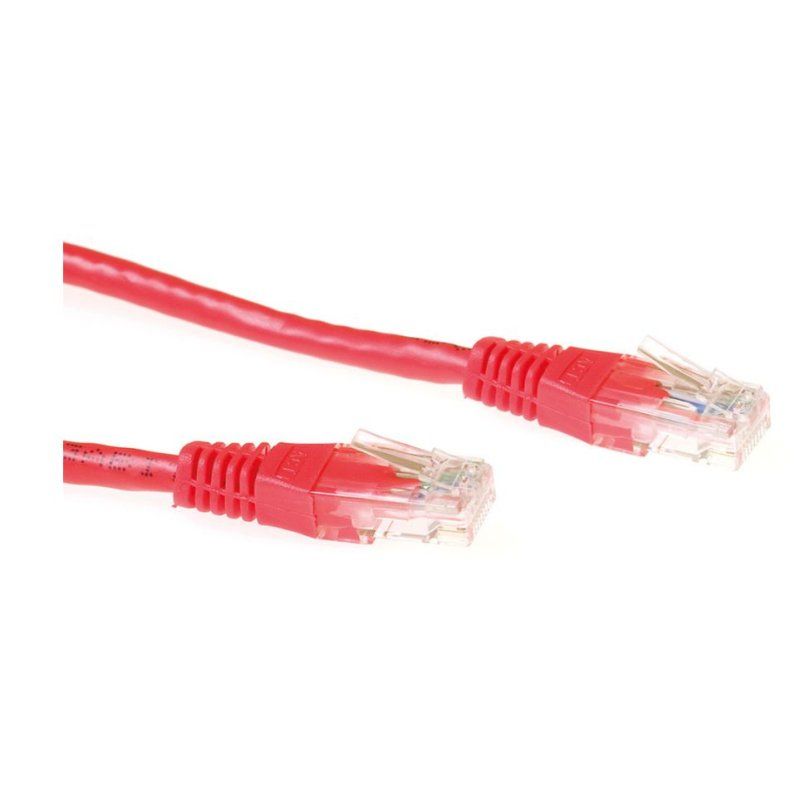 Microconnect B-UTP605R-B networking cable Red 5 m Cat6 U/UTP (UTP)