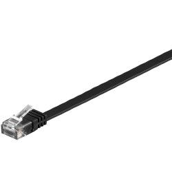 Microconnect V-UTP60025S-FLAT câble de réseau Noir 0,25 m Cat6 U/UTP (UTP)